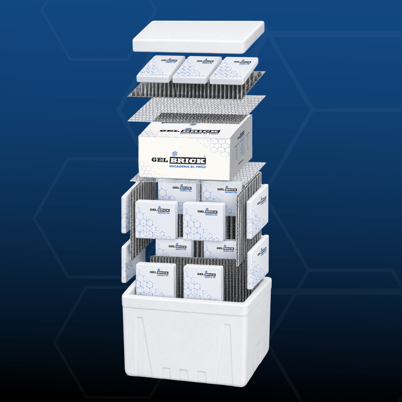 Gelbrick Cadena de frío Cooling System