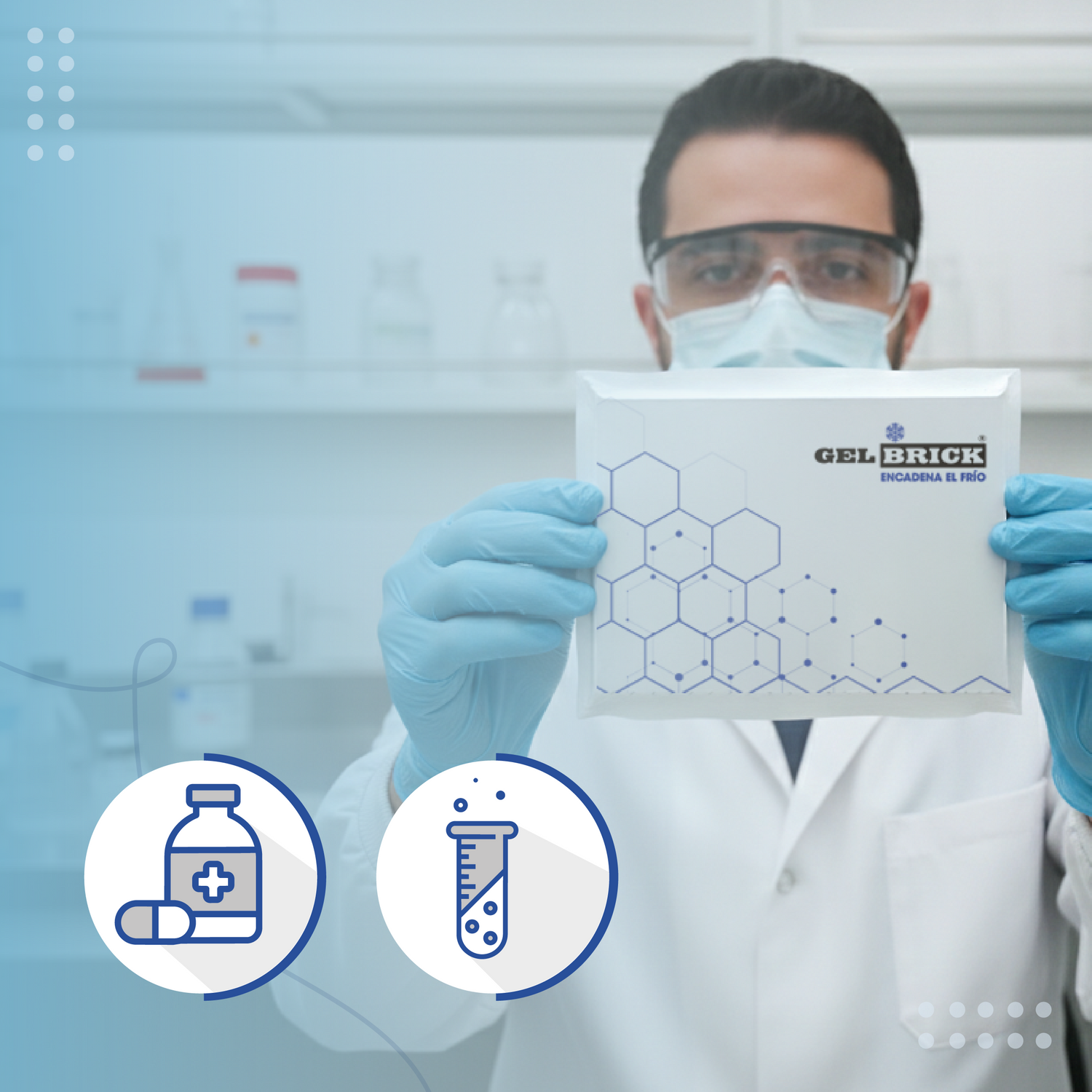 Industria Farmacéutica bioquímica cadena de frío