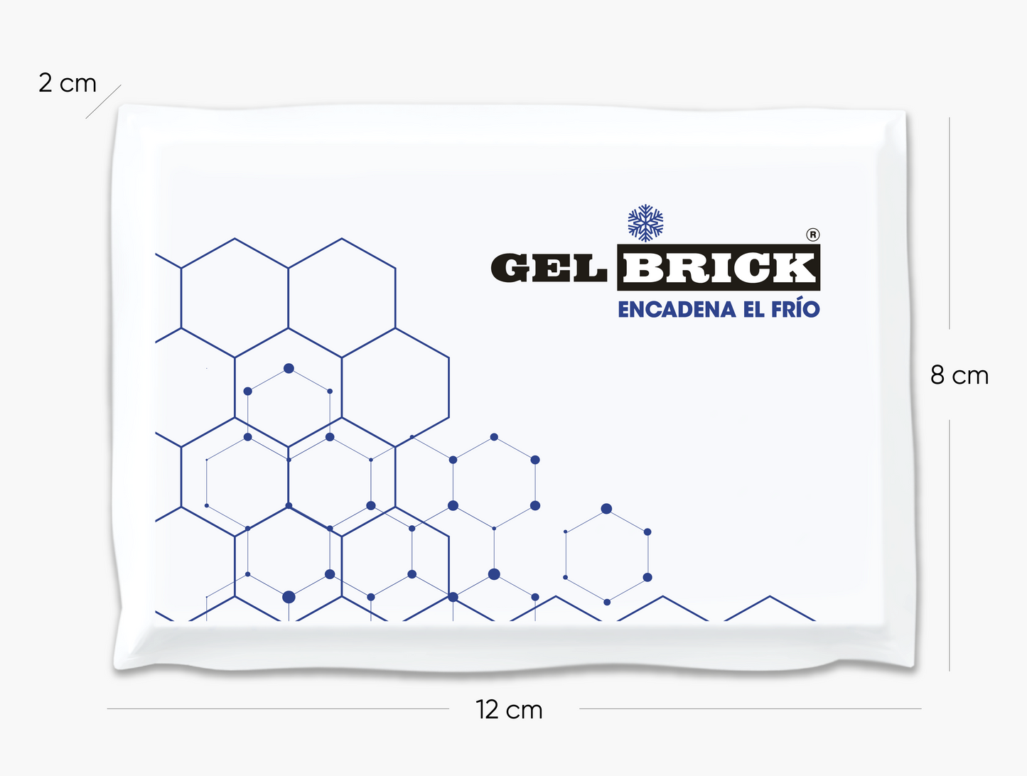 Placa gel refrigerante cadena de frio 175g Gelbrick