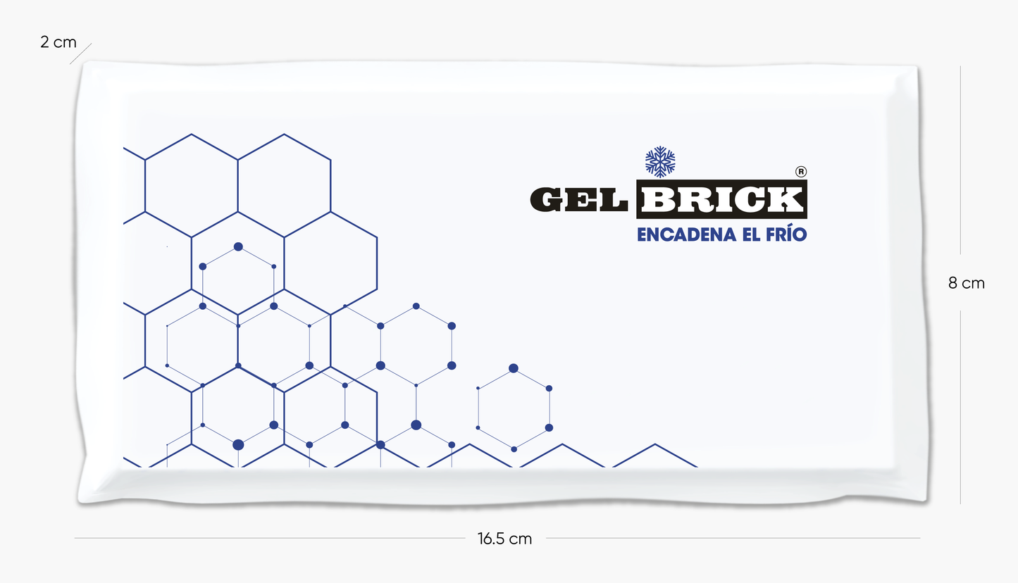 Placa gel refrigerante cadena de frio 250g Gelbrick